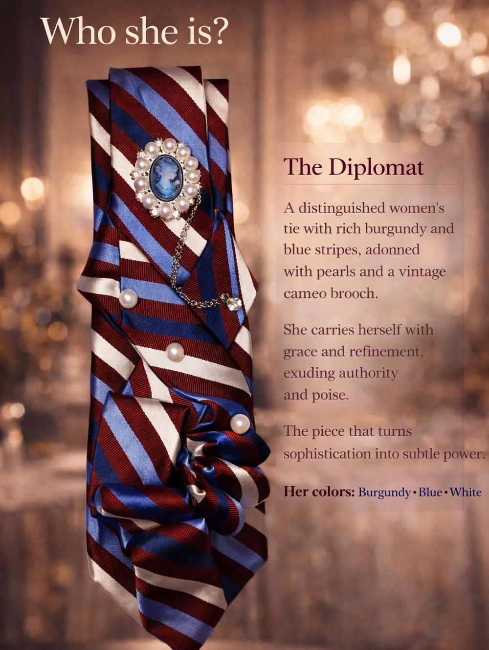 Women's Fashion Tie - THE DIPLOMAT